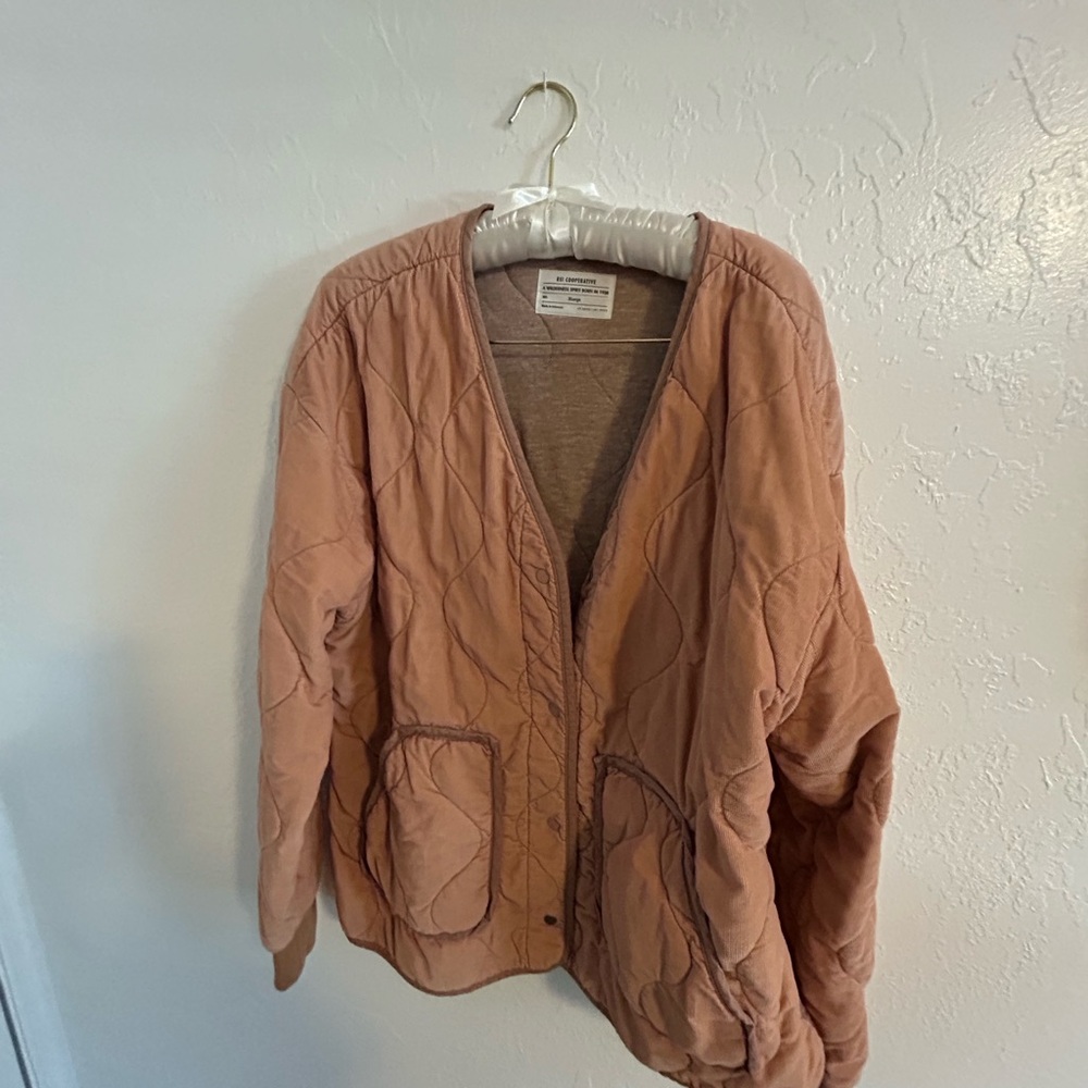 Cooperative Women's Quilted Puffer Jacket in Pink